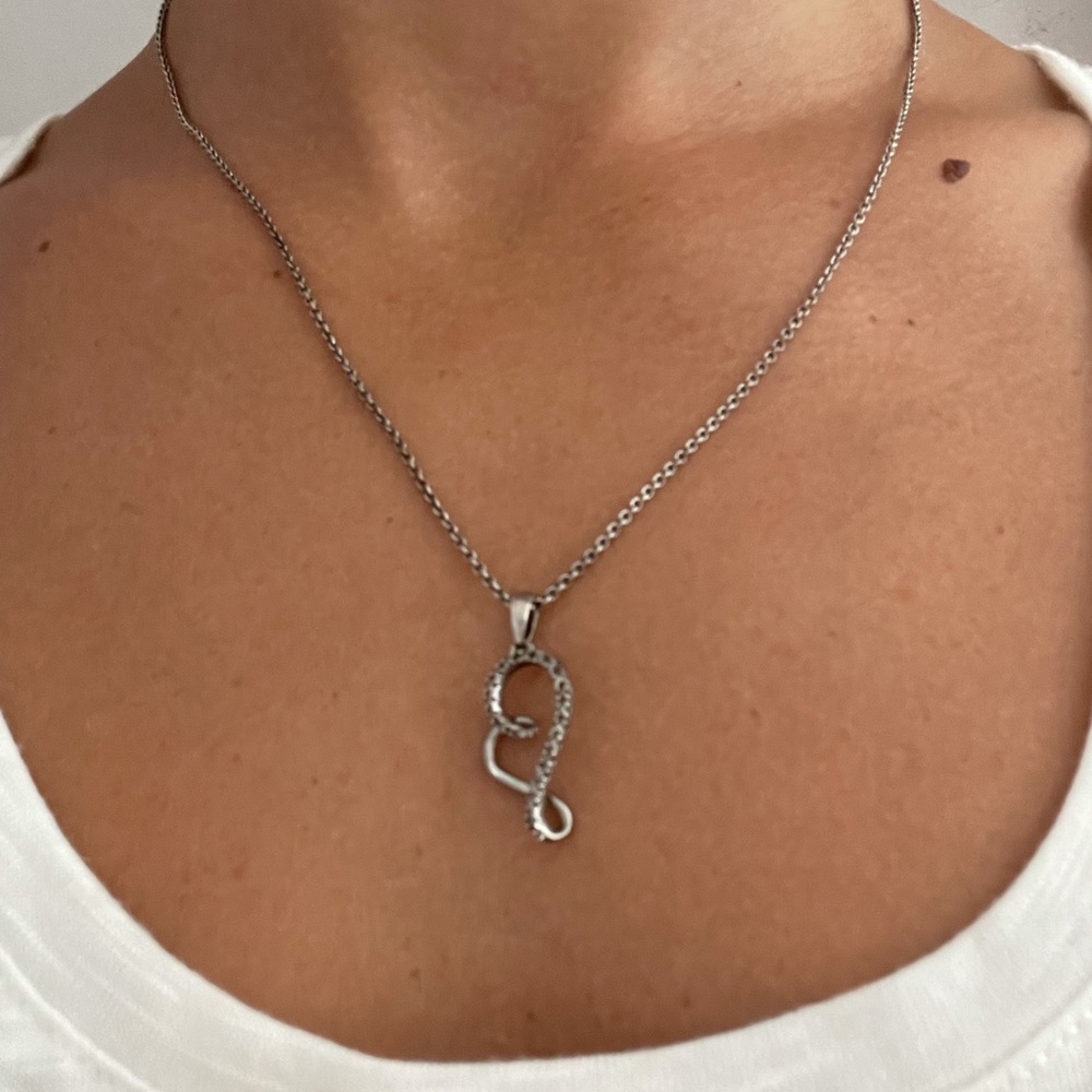 1/10 CT. Diamond Heart Necklace (Sterling Silver)
